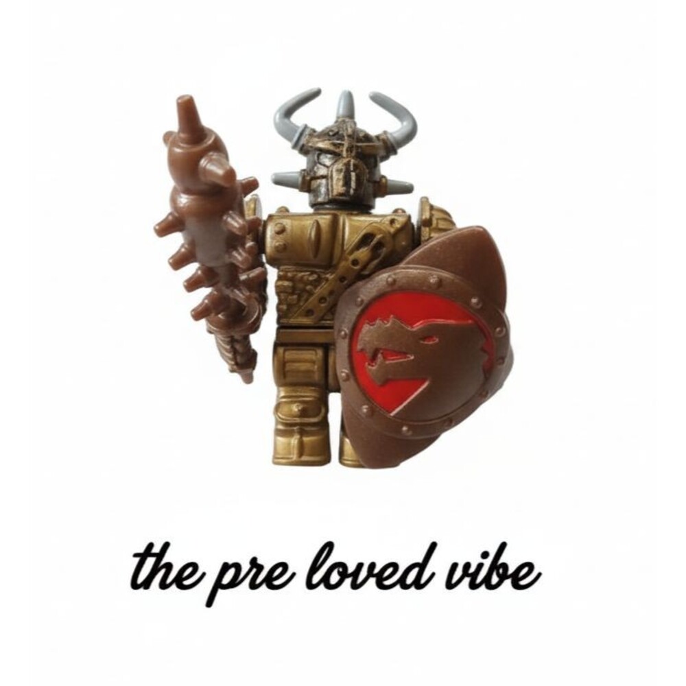Mega Bloks Dragons Krystal Wars Knight Orcs Mini Gold Bronze  Soldier